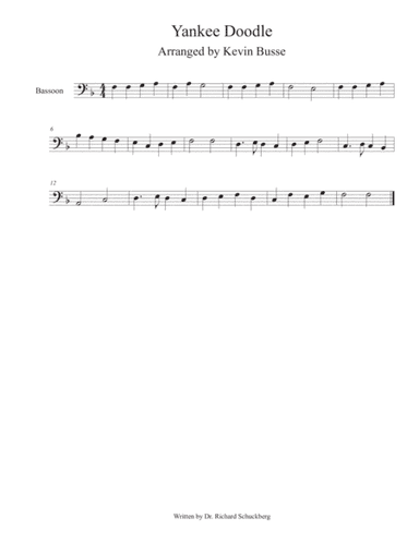 Yankee Doodle - Bassoon (arr. Kevin Busse)