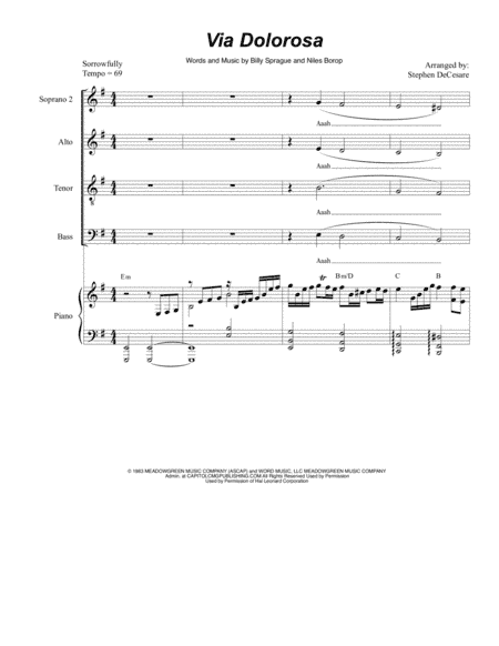 Via Dolorosa (arr. Stephen DeCesare)