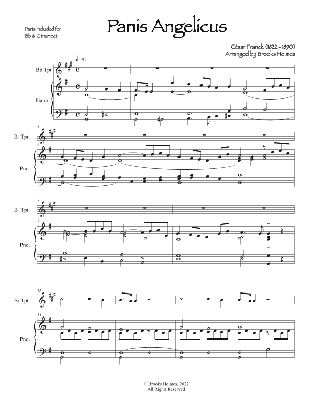 Panis Angelicus in G (arr. Brooks Holmes)
