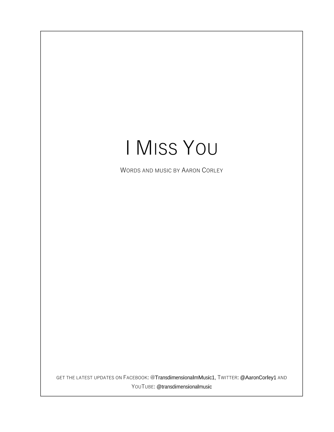 I Miss You