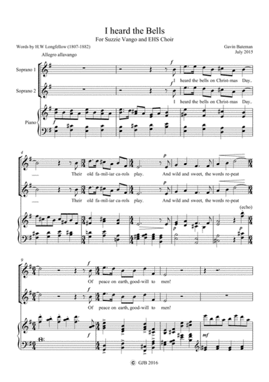 I heard the bells on Christmas Day