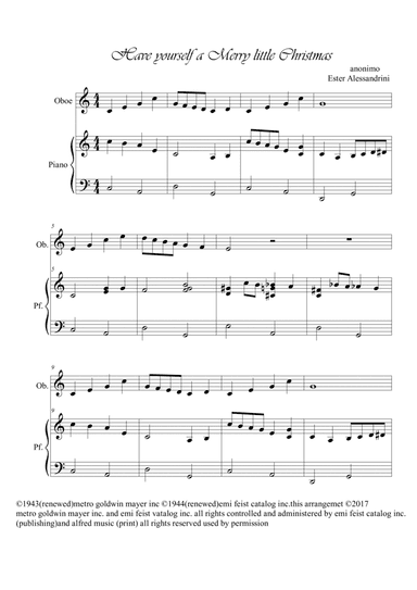 Have Yourself A Merry Little Christmas (arr. Ester Alessandrini)