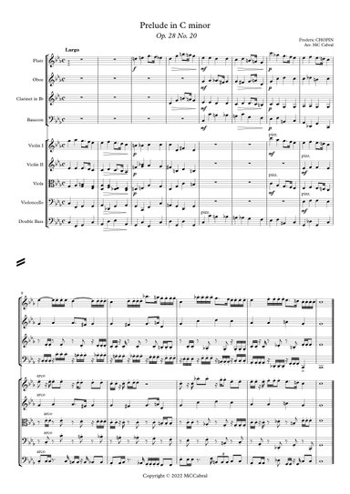 Prelude In C Minor, Op. 28, No. 20 (arr. MC Cabral)