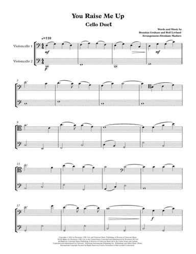 You Raise Me Up (arr. Abraham Maduro)