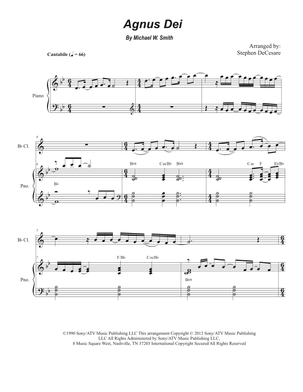 Agnus Dei (arr. Stephen DeCesare)