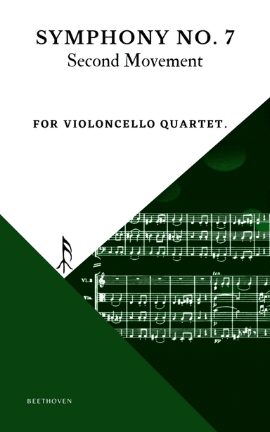 Beethoven Symphony 7 Movement 2 Allegretto for Violoncello Quartet (arr. Woods Only)