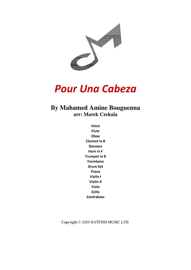 Pour Una Cabeza (arr. Marek Czekala)