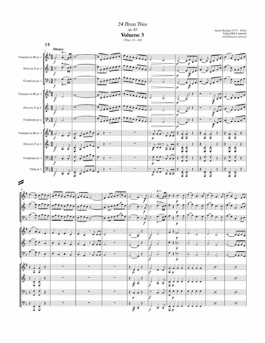 Reicha 24 trios Vol 3 (trios 13-18) (arr. Bill Carmody)