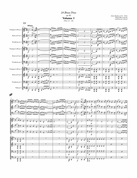 Reicha 24 trios Vol 3 (trios 13-18) (arr. Bill Carmody)