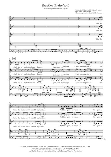 Shackles (praise You) (arr. Lucia Kiel Performances)