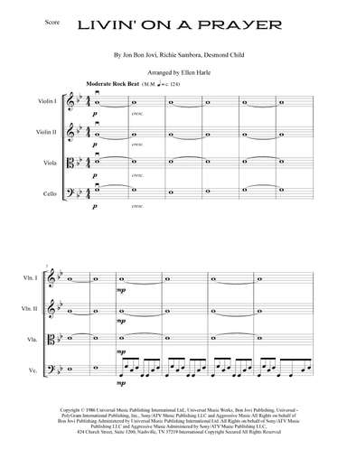 Livin' On A Prayer (arr. Ellen Harle)