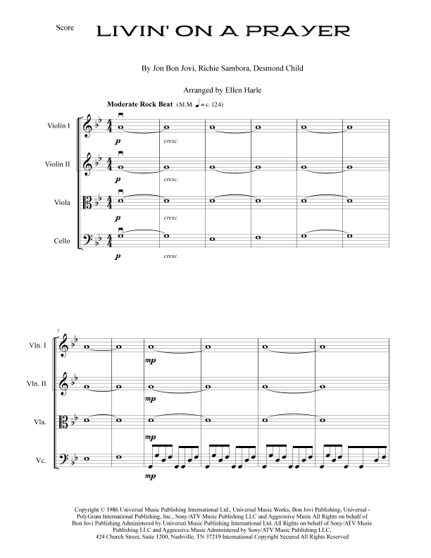 Livin' On A Prayer (arr. Ellen Harle)