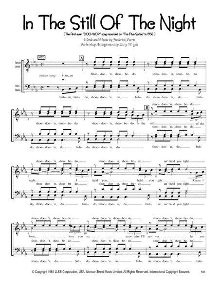 In The Still Of The Night (arr. Larry Wright)