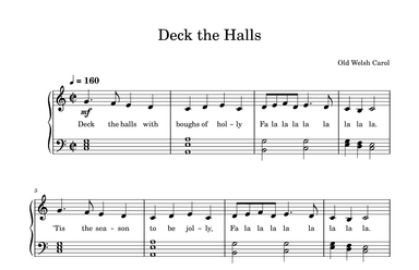 Deck The Halls (arr. PianoWithMichael.com)