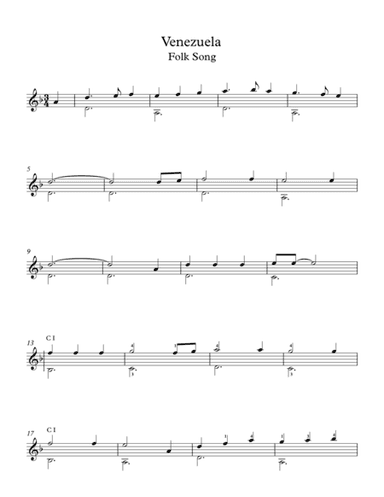 Venezuela Folk Song (arr. Milan Mitic)