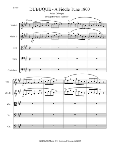 Dubuque - A Fiddle Tune