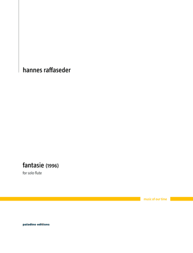 Fantasie (Fantasy) (1996) for Solo Flute