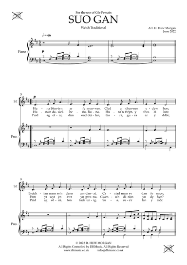 Suo Gan (arr. D. Huw Morgan)