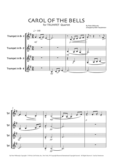 Carol Of The Bells (arr. Ellen Macpherson)