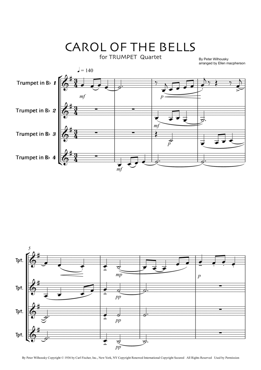 Carol Of The Bells (arr. Ellen Macpherson)