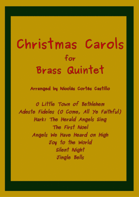 8 Christmas Carols for Brass Quintet (arr. Nicolás Cortés Castillo)