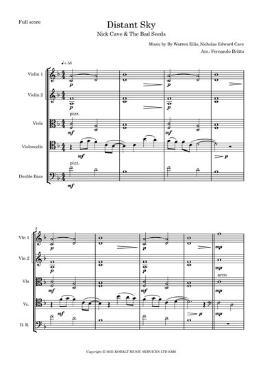 Distant Sky (arr. Fernando Britto)