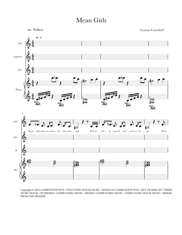 Mean Girls (arr. Annette Wallace)