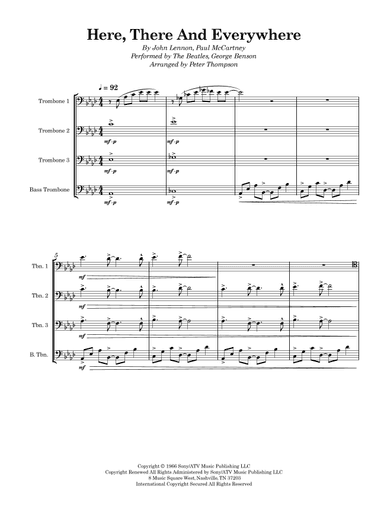 Here, There And Everywhere (arr. Peter Thompson)