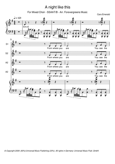 A Night Like This (arr. Paul Brandsma)