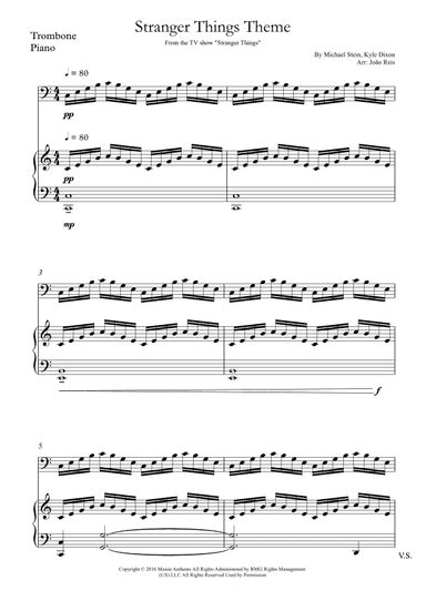 Stranger Things Main Title Theme (arr. João Reis)