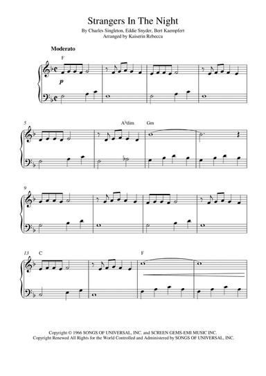Strangers In The Night (arr. Kaiserin Rebecca)