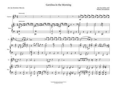 Carolina in the Morning (arr. Dominic Meccia)