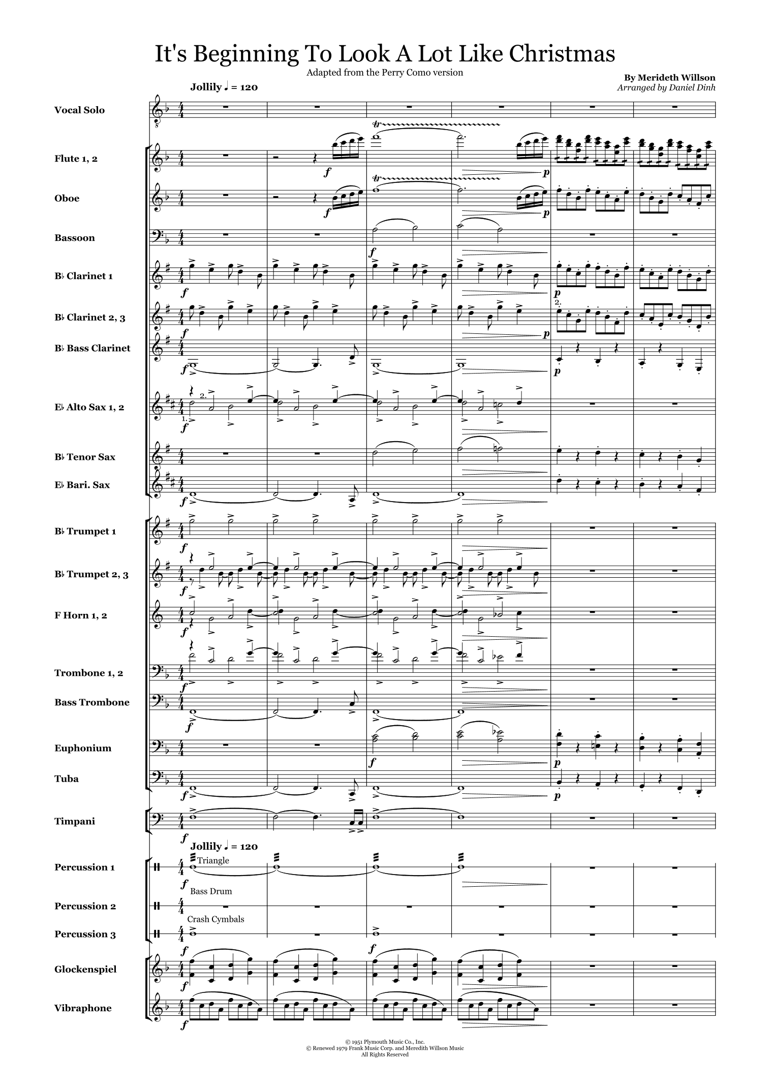 It's Beginning To Look Like Christmas (arr. Daniel Dinh)