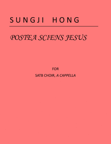 Postea sciens Jesus