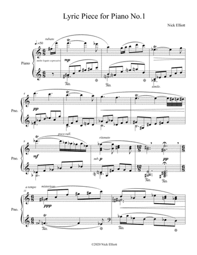 Lyric Piece for Piano No.1