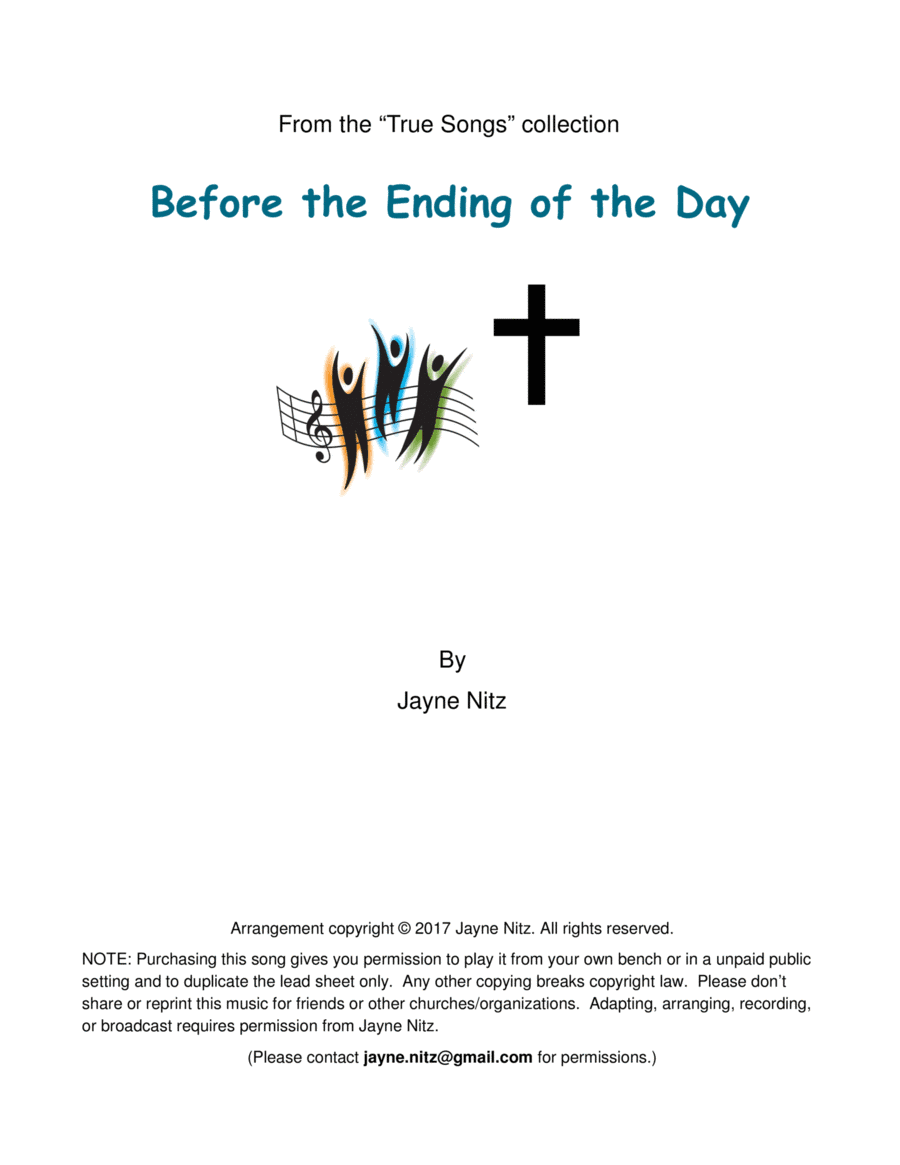 Before the Ending of the Day (JAM LUCIS) (arr. Jayne Nitz)
