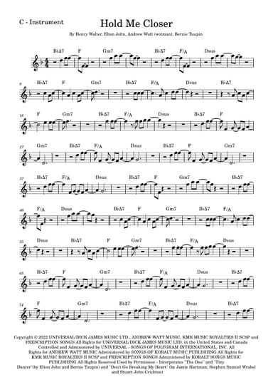 Hold Me Closer (arr. Fabio Eduardo de Oliveira)