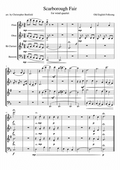 Scarborough Fair (arr. Old English Folk Song)