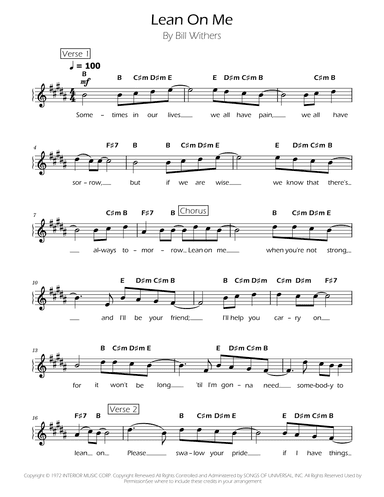 Lean On Me (arr. Ygor Nunes)