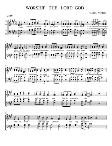 Worship The Lord God by Fanka victor