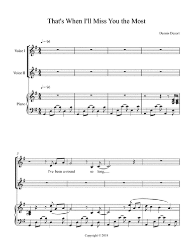 That's When I'll Miss You the Most