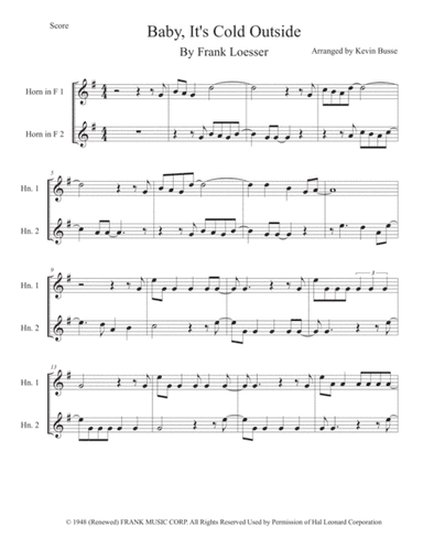 Baby, It's Cold Outside (arr. Kevin Busse)