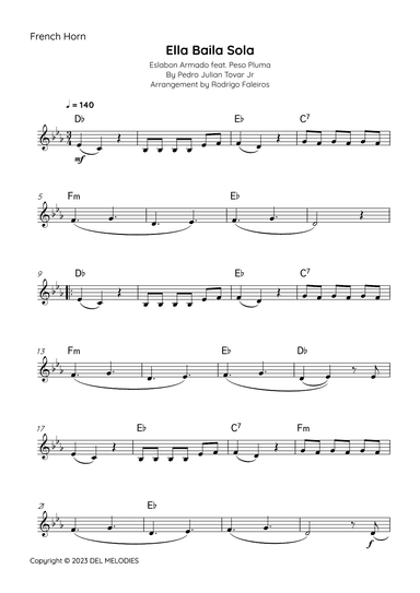 Ella Baila Sola (arr. Rodrigo Faleiros)