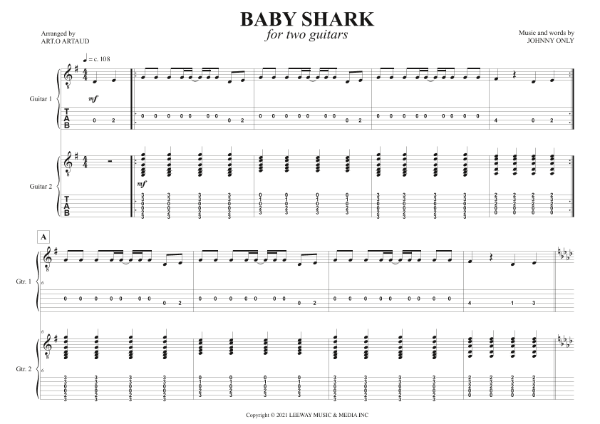 Baby Shark (arr. Art.o Artaud)