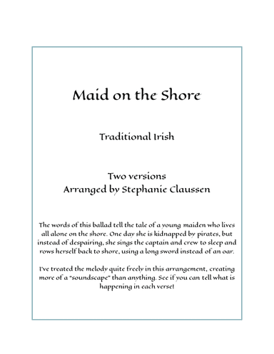 Maid on the Shore (Harp solo) (arr. Stephanie Claussen)