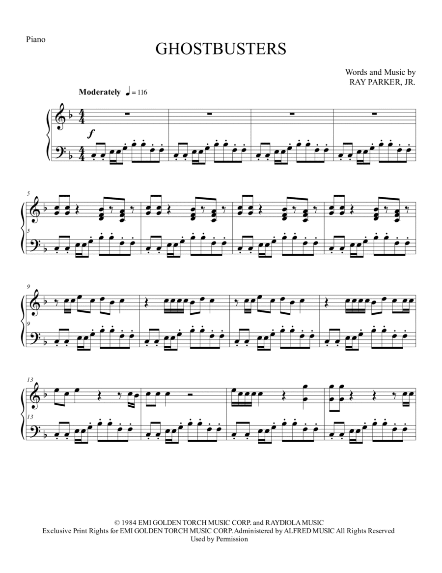 Ghostbusters (arr. Kim Kirkman)