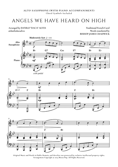 Angels We Have Heard On High (arr. Danilo "Daca" Alves)