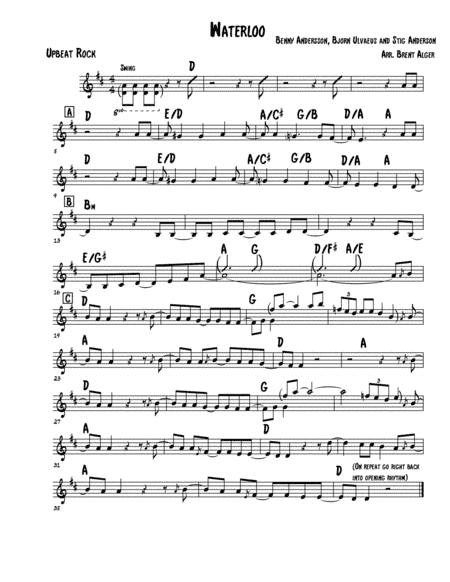 Waterloo (arr. Brent Alger)