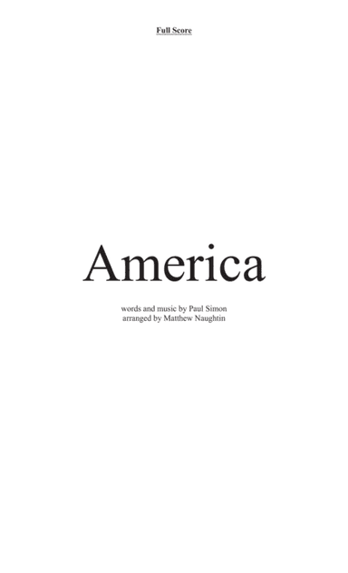 America (arr. Matthew Naughtin)