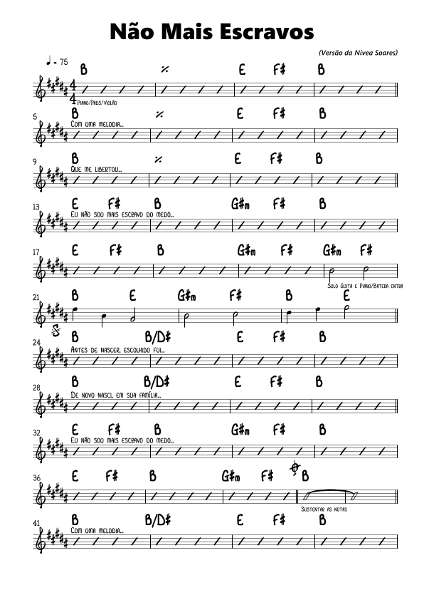 Slaves No More (arr. Ney Rubens)